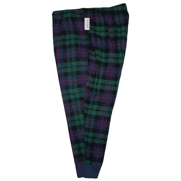 Old Navy Flannel Jogger Pants Mens XXL Blackwatch Plaid Lounge Pajama New - Picture 7 of 10